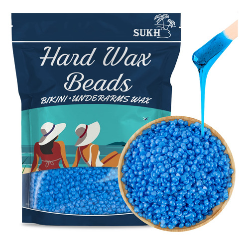 Sukh Hard Wax Beads For Hair-removal - Blue Hard Wax Beans .