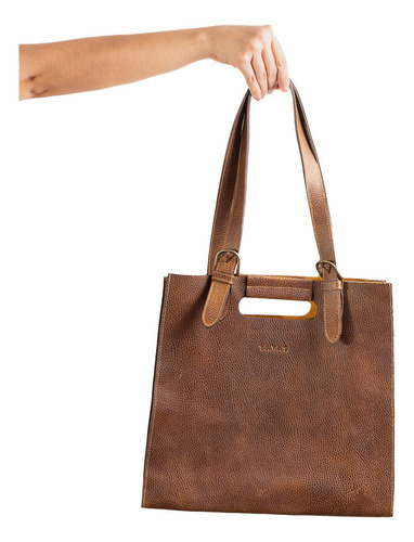 Bolsa Dama Bolsas Mujer Bolsa Tote Bag Julia Piel Yayas Color Café claro
