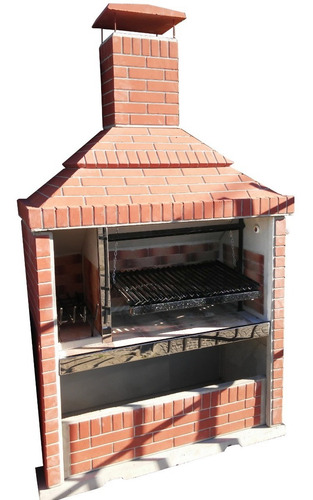 Imagen 2 de 3 de Parrilla De 1.40 M Con División De Fuego Canasto Uruguayo
