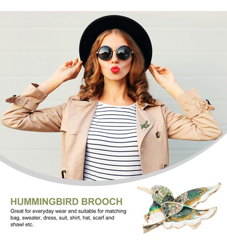 De Elegante Broche Con Forma De Colibrí Para Niñas Y Mujeres