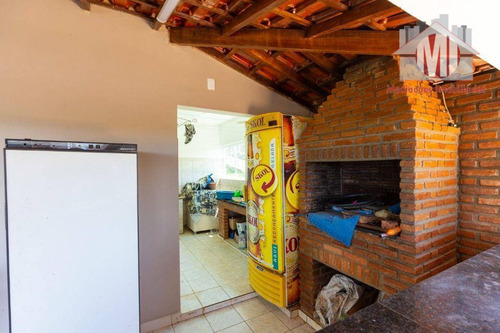 Imagem 14 de 28 de Ótima Chácara Com 2 Dormitórios, Piscina, Pomar, Salão De Jogos, Bem Localizada, À Venda, 1500 M² Por R$ 450.000 - Zona Rural - Pinhalzinho/sp - Ch1032