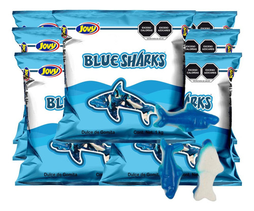 Gomitas Tiburón Mora Azul 2kg Jovy E