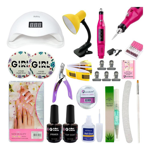 Kit Unhas Acrigel Completo Profissional Extensão Alongamento