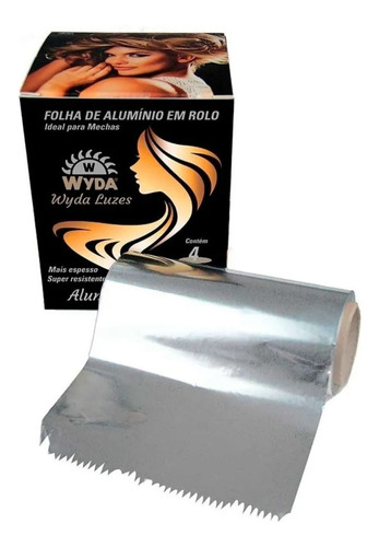 Papel Aluminio Mechas Reflexos Wyda Luzes 12 Cm 200 Metros
