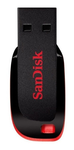 Memoria Usb Sandisk Cruzer Blade Z50 Negro/rojo, 8gb, 2.0