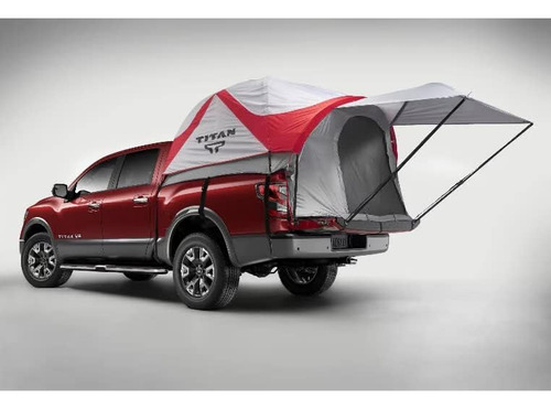 Tienda Campaña Nissan: Titan 6.5' Cama 2 Persona Blanco Rojo