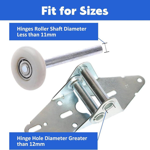 Bisagra Para Puerta De Garaje De 80 Mm, Funda Enrollable Sil