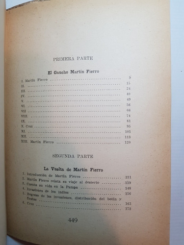 Imagen 3 de 10 de Antiguo Libro Martín Fierro José Hernández 1963 47n 114