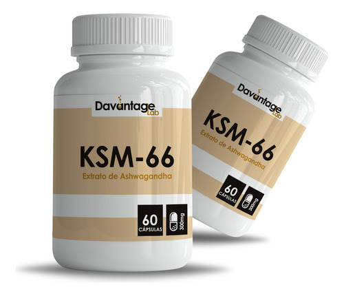 1 Pote De Ksm-66 Com 60 Cápsulas 300mg - A Verdadeira