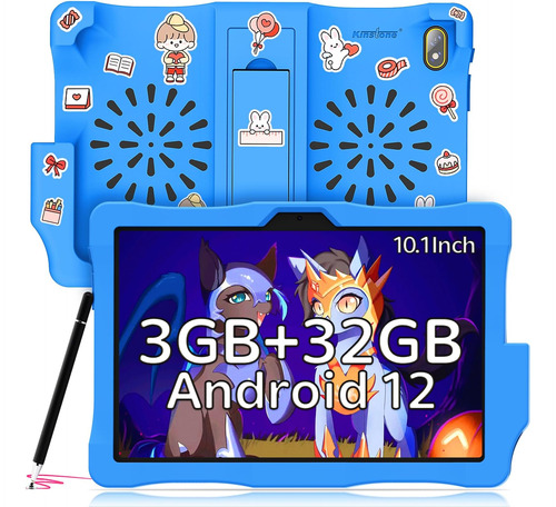 Tableta Kinstone, Android 12 Para Niños, De 10.1 Pulgadas Az
