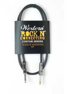 Cable Western Cabezal A Caja Plug Mono 1/4 - 1 Metro - Envio