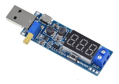 Elevador Reductor Voltaje Usb / Micro Usb Con Display 