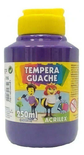 Tinta Guache 250ml Violeta Acrilex