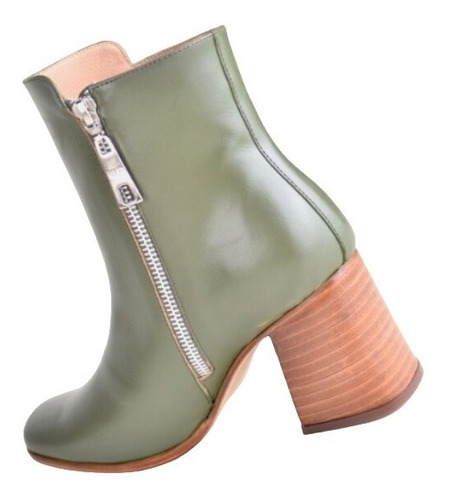 Imagen 6 de 9 de Botinetas Botitas Botas De Mujer De Cuero Tiana - Ferraro