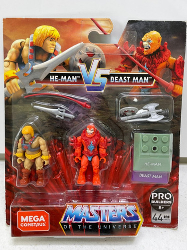 Masters Of The Universe Mega Construx He Man Vs Beastman 44p
