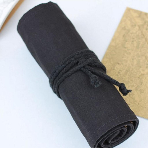 Wa Pincel Bolsa De Lona Lápices De Colores Rollo 2 Piezas