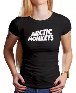 Polo Dama Arctic Monkeys White (d1276 Boleto.store)