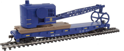 Walthers Trainline Flatcar Con Grua Tala Listo Para Funcion