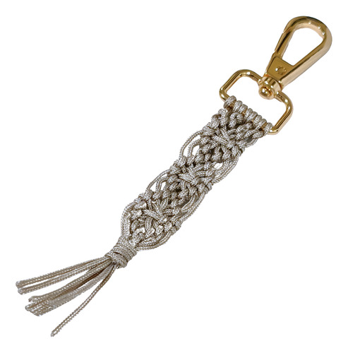 Llavero Tejido En Macramé Artesanal