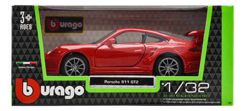 Porsche 911 Gt2 Escala 1:32 Rojo Bburago