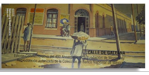 Calle De Galeana Mty Nl Antiguo Acuarela 