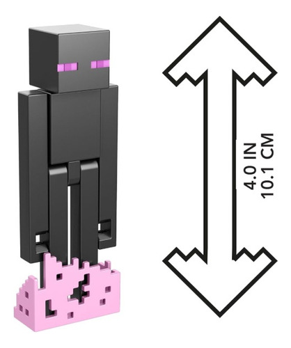 Enderman Con Enderpearl Minecraft Craft A Block Mattel Mojan