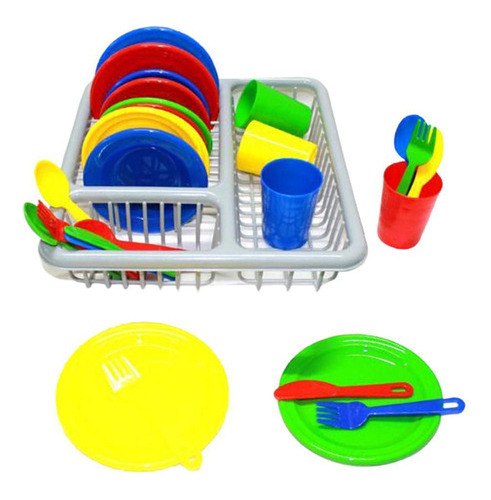 Juego De 28 Piezas, Juguetes De Cocina, Vajilla Play House P