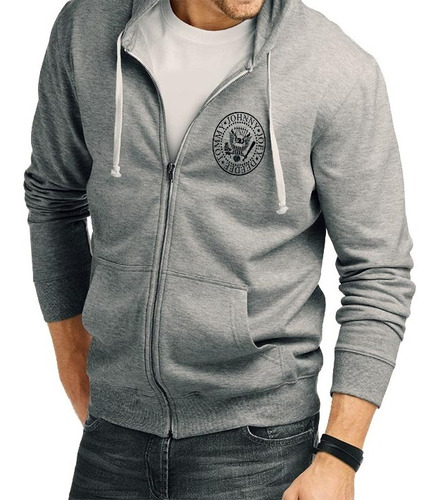 Buzo Hoodie Rock Capota Cremallera The Ramones