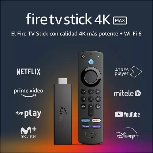 Adaptador HDMI Fire TV Stick 4K Wifi con Mando por Voz Alexa