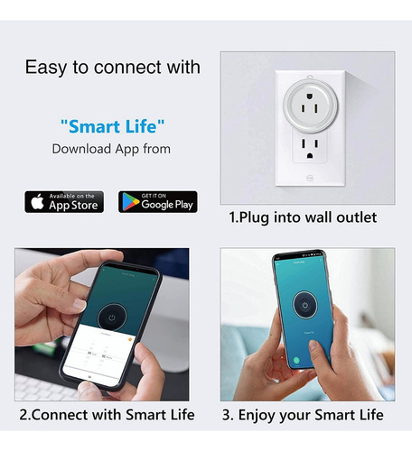 Contacto Eléctrico Inteligente Interruptor Enchufe Wifi 4pz