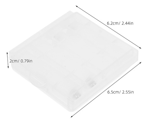 Adaptador Convertidor Aaa A Aa De 4 Piezas Con Caja Para Bat