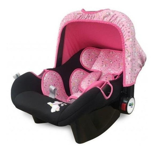 Bebê conforto Maxi Baby Double Face Unicórnio Preto/Rosa
