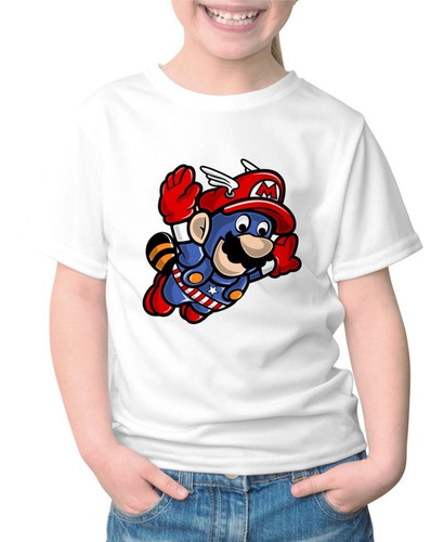 Remera Para Chicos Estampada Sublimada Capitán Mario - 7459