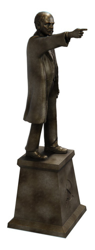 Estátua Vladimir Lenin Monumento Comunista Cor Cor ouro velho