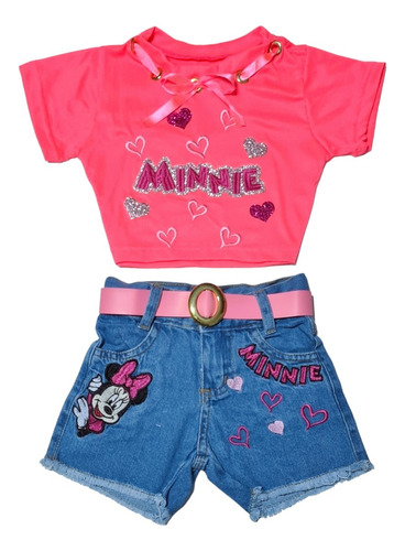 Conjunto Jeans Mini Diva Infantil Blogueirinha 