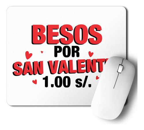 Mouse Pad Besos Por San Valentin (d0025 Boleto.store)