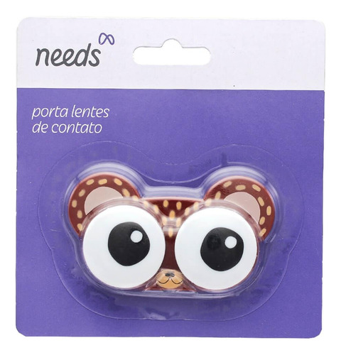 Porta Lentes De Contato Needs Tema De Animais Diversos Com 1