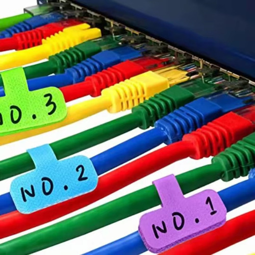 Kit 8 Tags Abraçadeira De Identificação Velcro Colorida