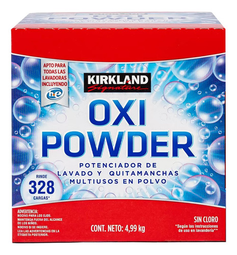Oxi Powder Kirkland Signature Jabón Multiusos En Polvo 4.9kg