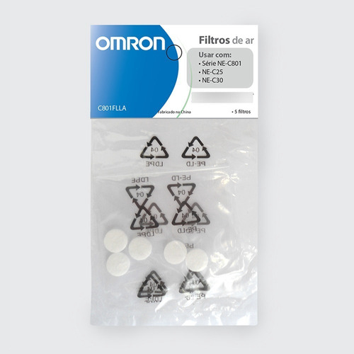 Filtro de aire para inhaladores Omron NE-C801 y NE-C803 C/ 5