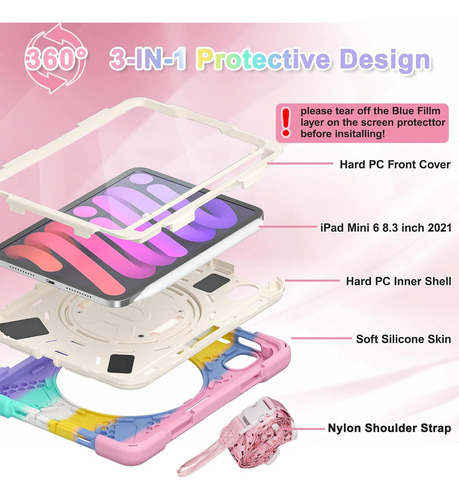 Funda Para iPad Mini 7 (a17 Pro)2025 /iPad Mini6 8.3'' A2996