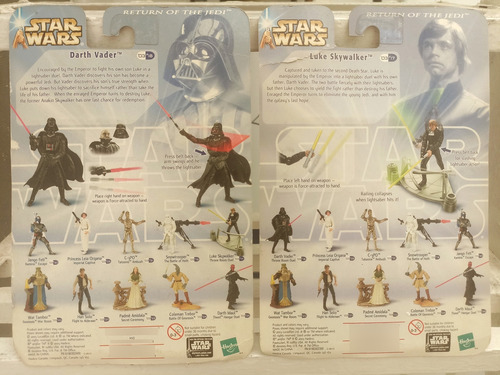 Figuras Darth Vader Y Luke Skywalker Throne Room Duel 2003 (Usado)