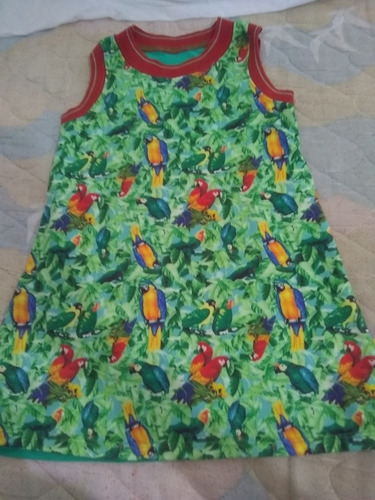 Imagen 1 de 2 de Vestido Niña Cheeky Talle 4 Color Verde Perfecto Estado