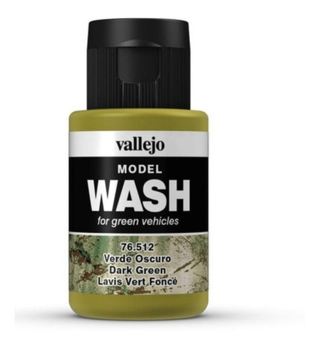 Vallejo Model Wash 76512 Verde Oscuro Lavado Acabado Mate