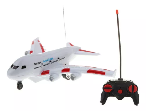 Aerobus Rc De Brinquedo Com Controle Remoto E Avião Para Crianças /  Presentes