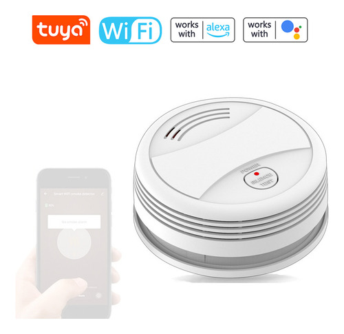 Detector Wifi Tuya, Aplicación De Alarma De Humo, Fotoeléctr