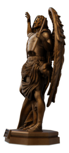Estátua São Gabriel Arcanjo Mensageiro - Coleção Sublime Cor Cor Cobre Antigo