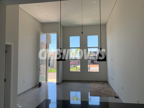 Imagem 2 de 19 de Casa Em Condomínio Fechado Para Venda 3 Suítes No Bairro Real Park Em Sumaré - Cf01434 - Cf01434 - 70543878