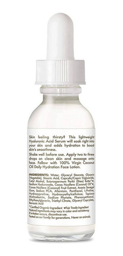 Imagen 2 de 2 de Shea Moisture Aceite Coco.acido Hialuronico Serum 30ml.