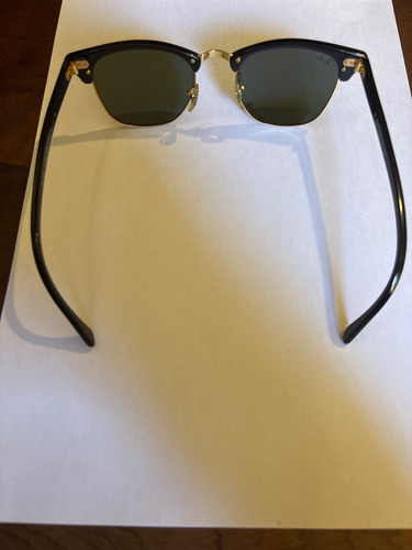 Óculos Rayban (sem Uso) Clubmaster Cores Preto Ou Tartarura Oval Preto Ou Tartaruga Verde Preto Ou Tartaruga Madeira (Usado)